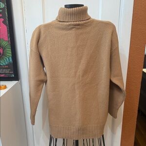 Saks Fifth Avenue Camel Knit Sweater-Sz L